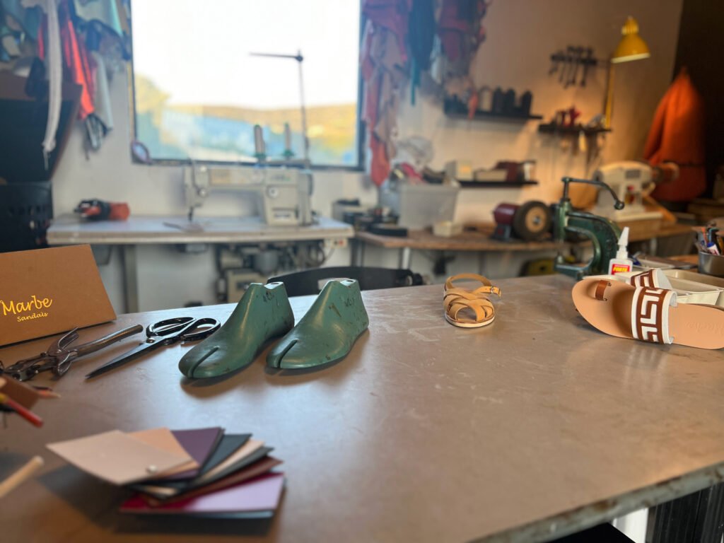 Make your own leather sandals